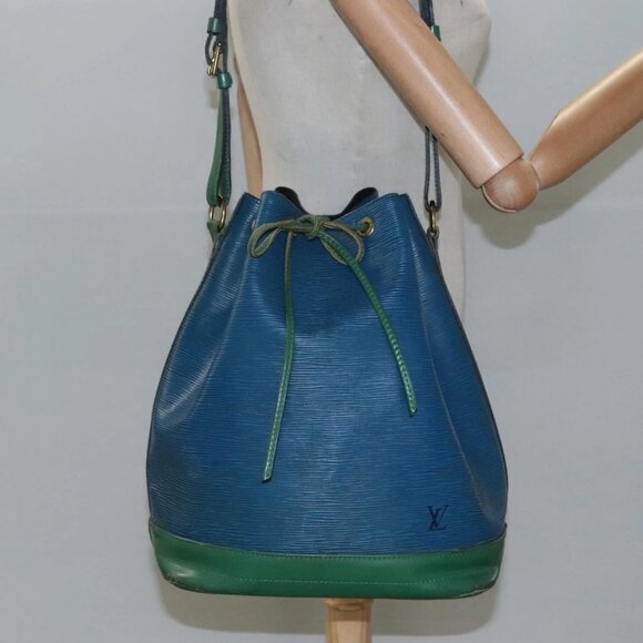 LOUIS VUITTON Epi Noe Shoulder Bag Bicolor Green Blue M44044 LV Auth 112153 - Picture 13 of 15